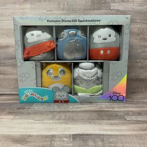 Disney 100~Squishmallow Limited Edition 5pk Collectors Set~*Sealed NIB*